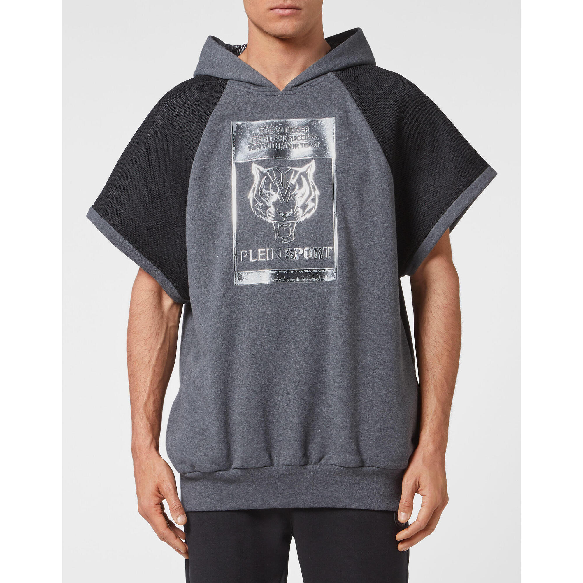 Plein Sport - Sweat À Capuche Tiger - Sweat-shirt - Gris - Decathlon
