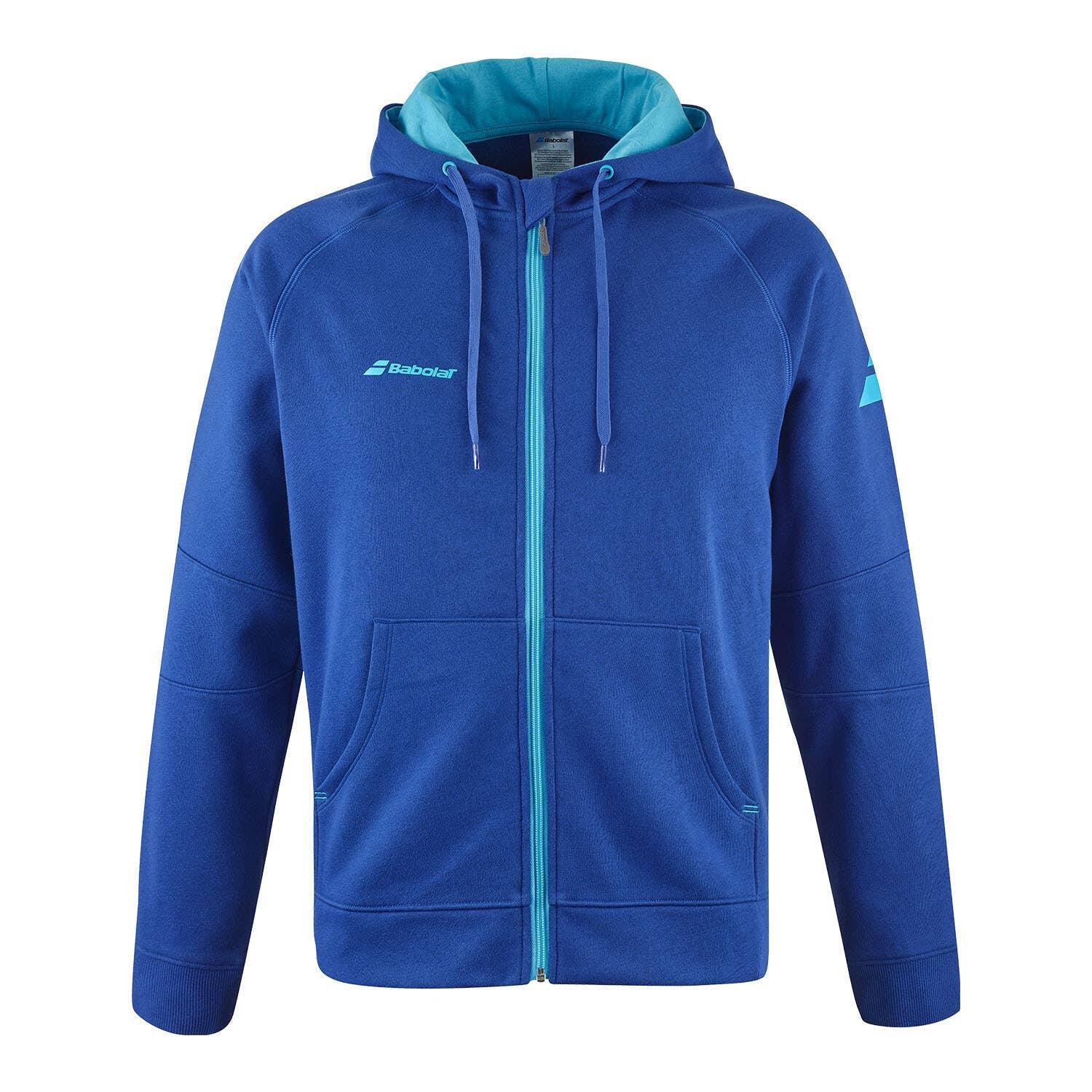 Babolat - Babolat Exercise Hooded Jacket - T-shirt Manches Courtes - Bleu - Decathlon