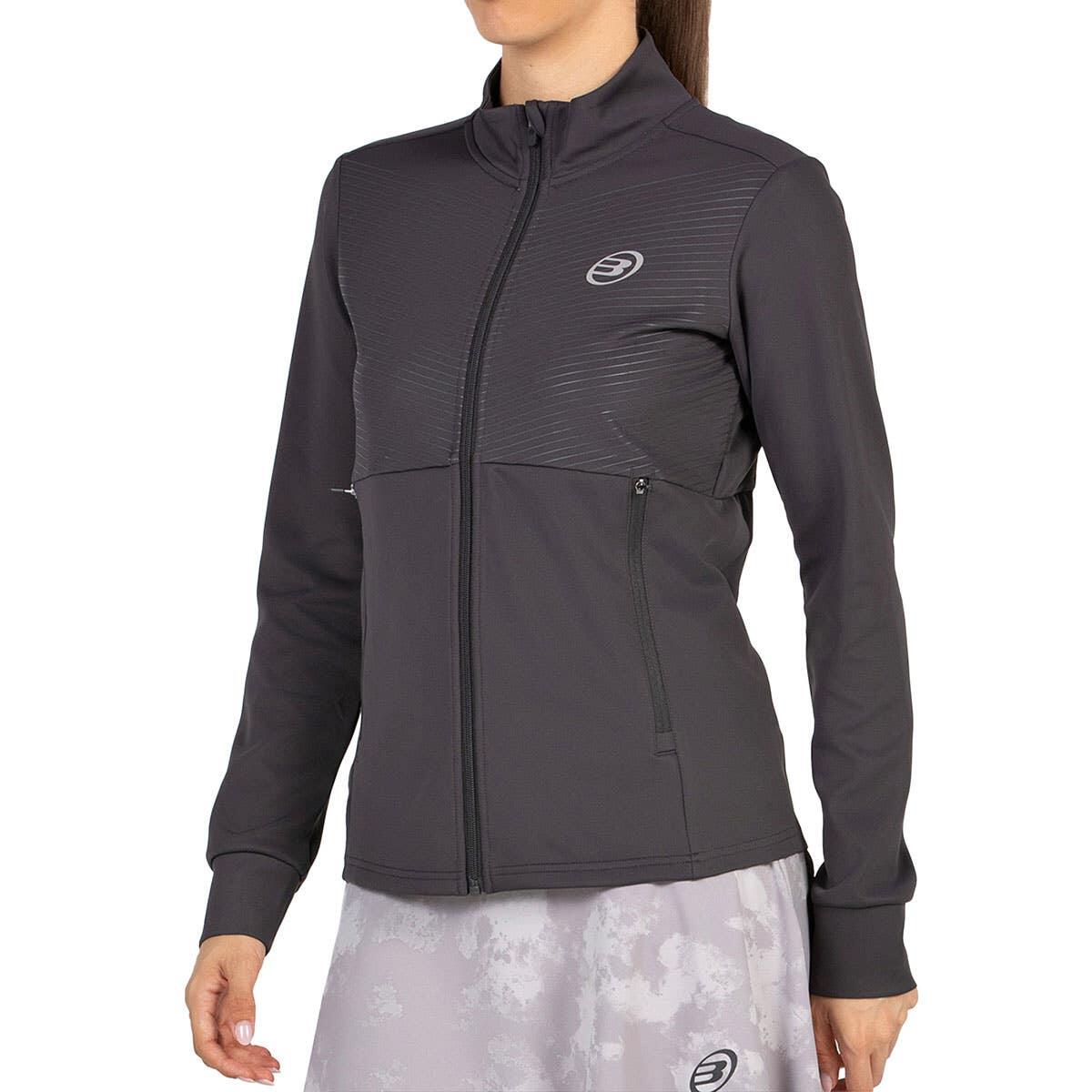 SUDADERA BULLPADEL ELEVO AP94430000 AZABACHE MUJER XS 3/4