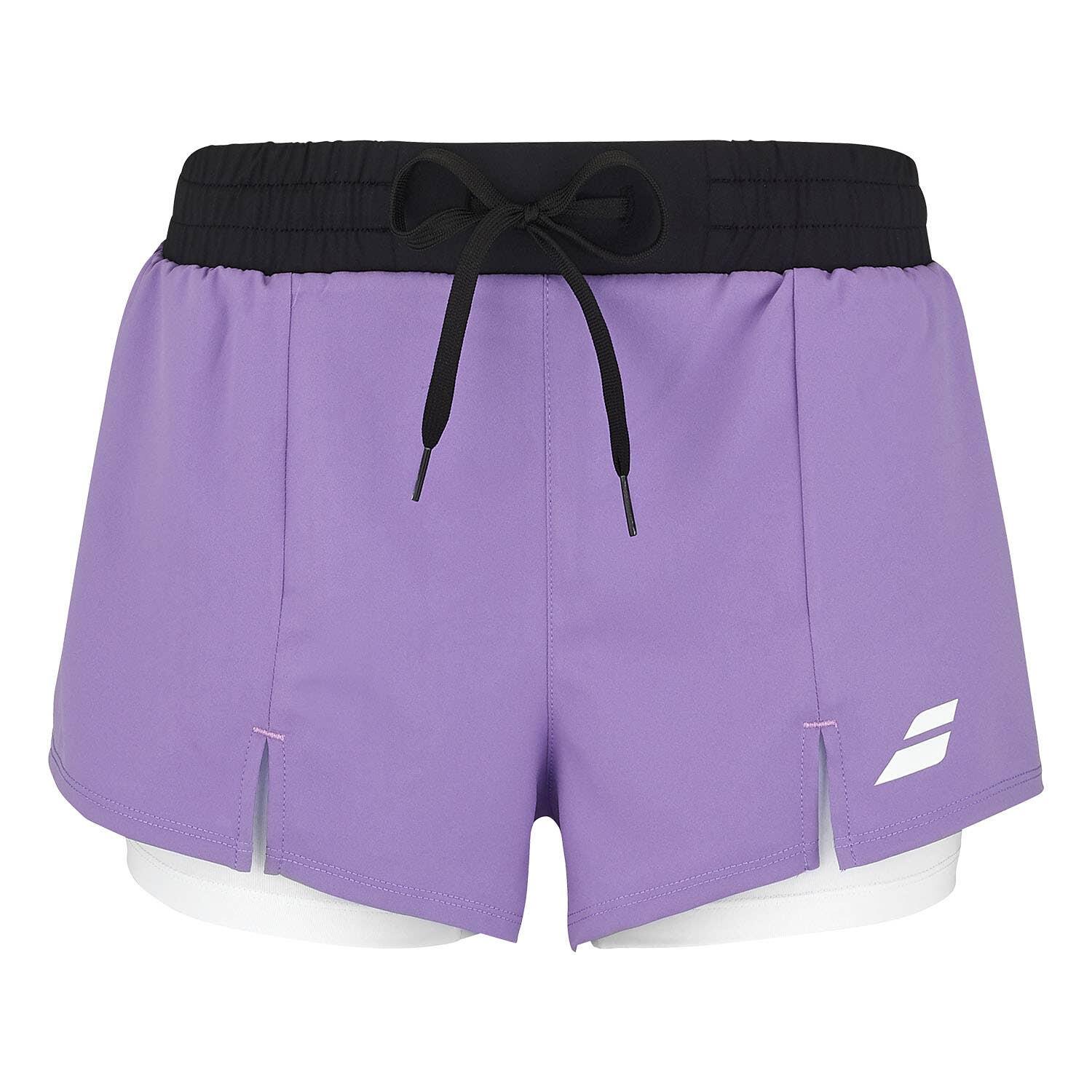 Babolat - Shorts Babolat Pour Femmes - T-shirt Manches Courtes - Violet - Decathlon