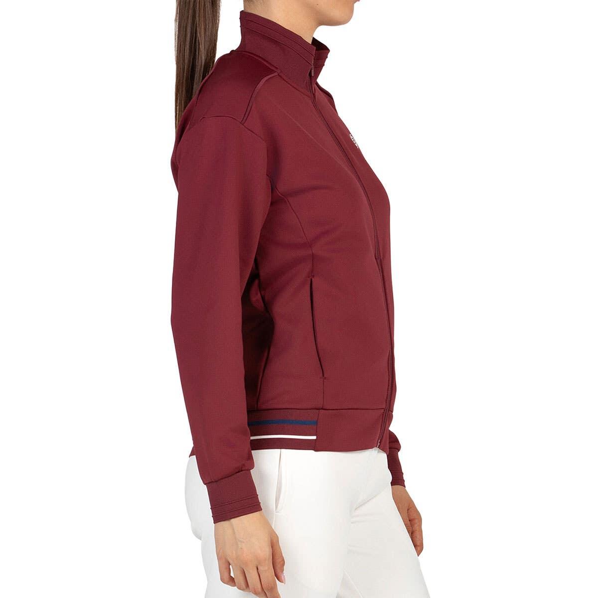 SUDADERA BULLPADEL ALSA CA81010000 VINO BURDEOS MUJER XS 3/4