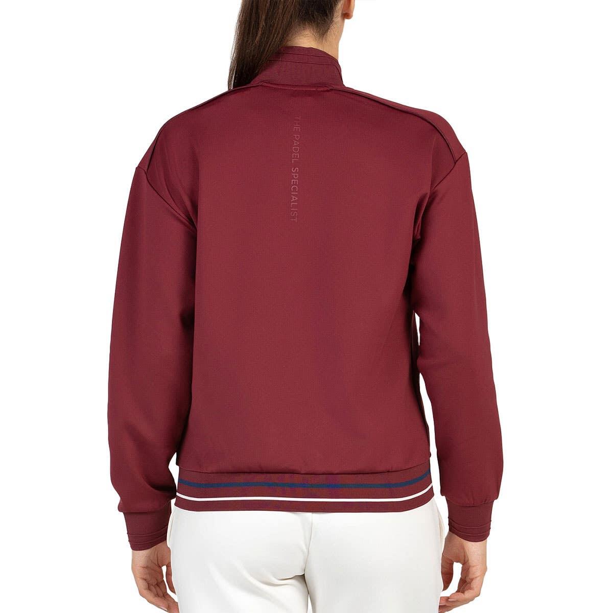SUDADERA BULLPADEL ALSA CA81010000 VINO BURDEOS MUJER XS 4/4