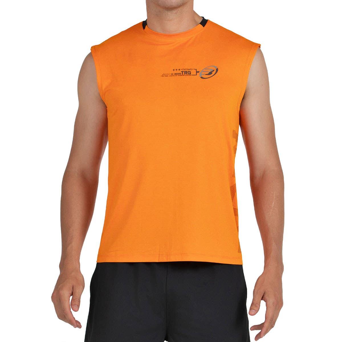 Bullpadel - Débardeur Bullpadel Beleno - T-shirt Manches Courtes - Jaune|orange - Decathlon