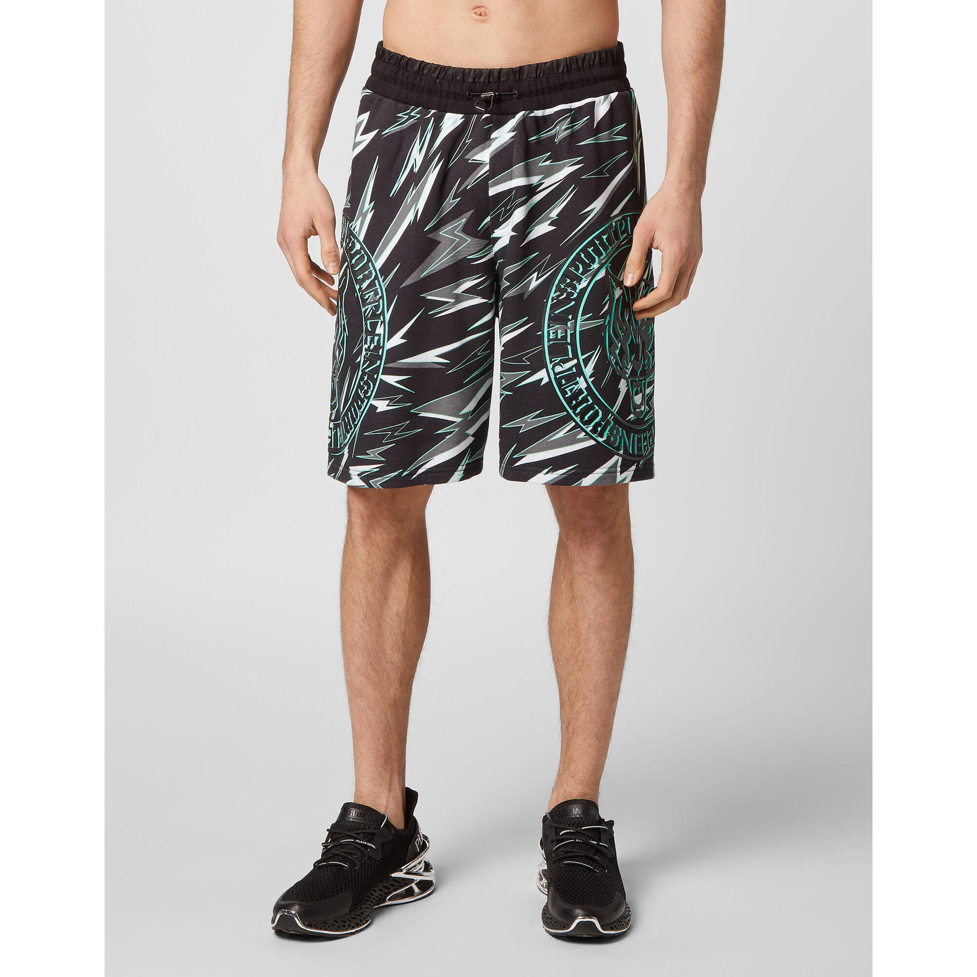 Plein Sport - Short De Sport Tiger - Short - Noir|vert - Decathlon