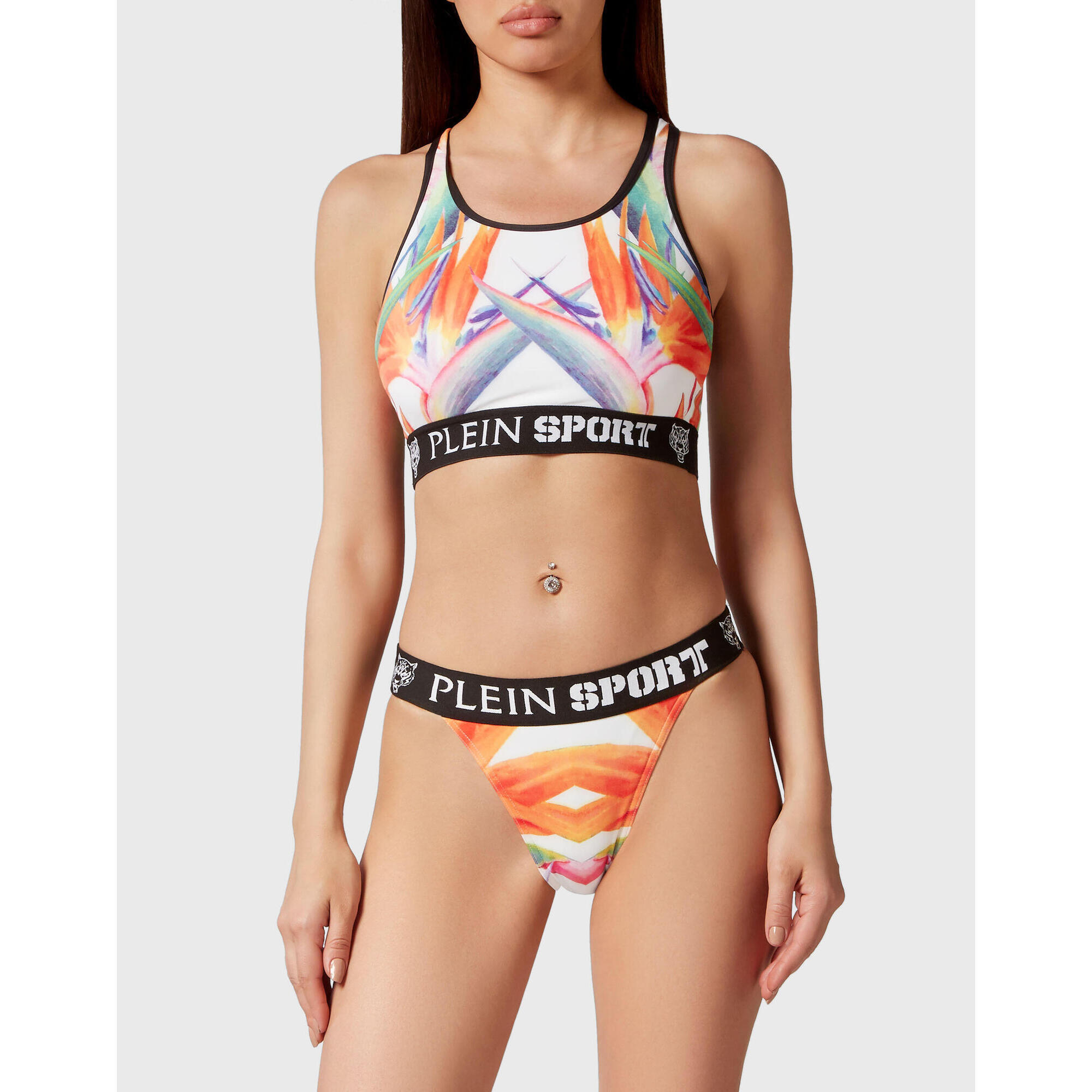 Plein Sport - Bikini Flowers - Maillot De Bain 2 Pièces (bikini) - Blanc|multicolore - Decathlon