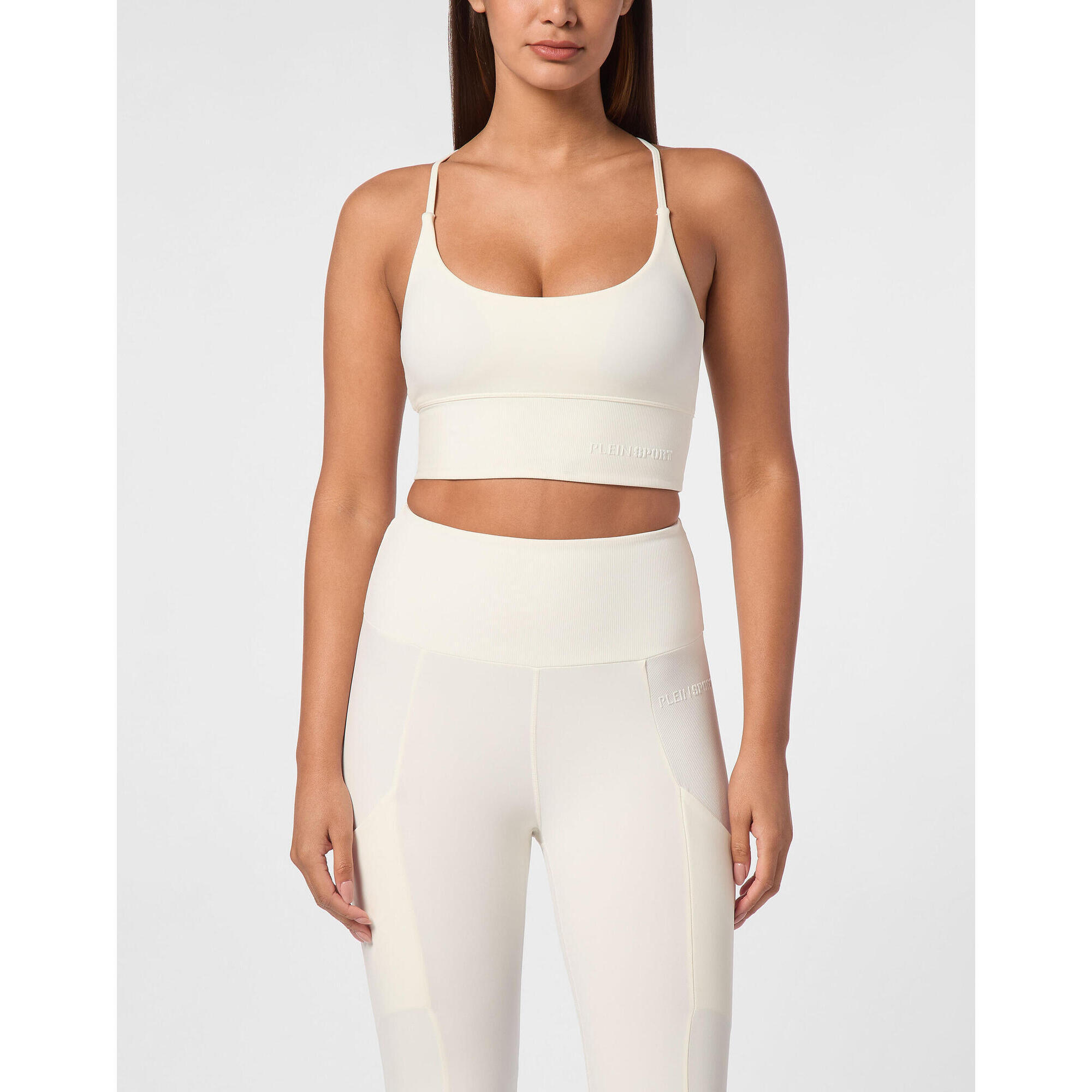 Plein Sport - Soutien-gorge De Sport - Brassière - Blanc - Decathlon