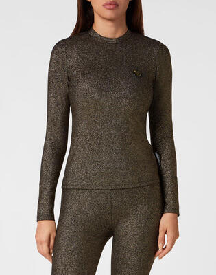 T-shirt ronde hals glitter