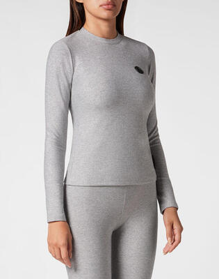 T-shirt ronde hals glitter