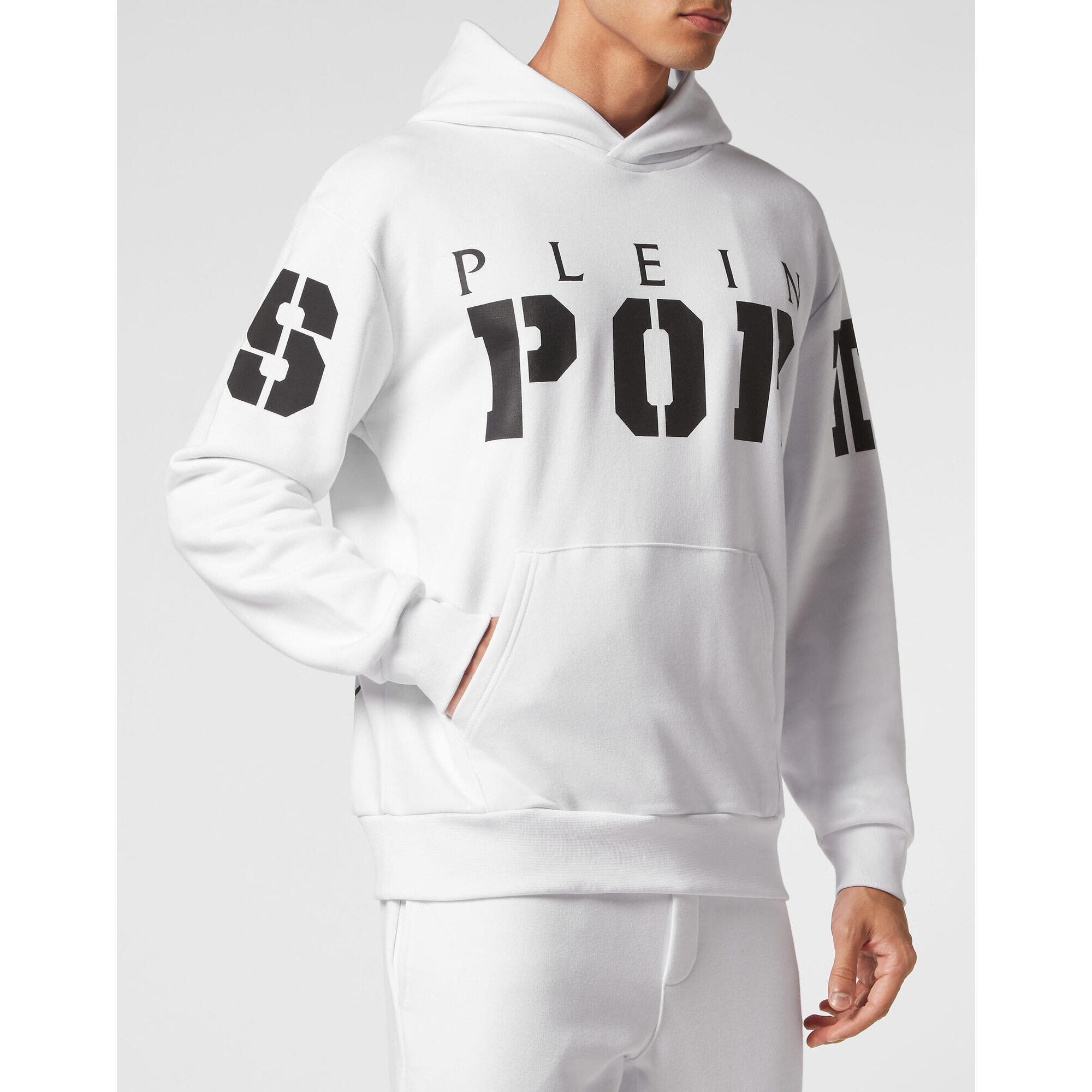 Plein Sport - Sweat À Capuche - Sweat-shirt - Blanc - Decathlon
