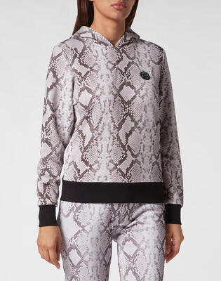 Sweatjack met capuchon python