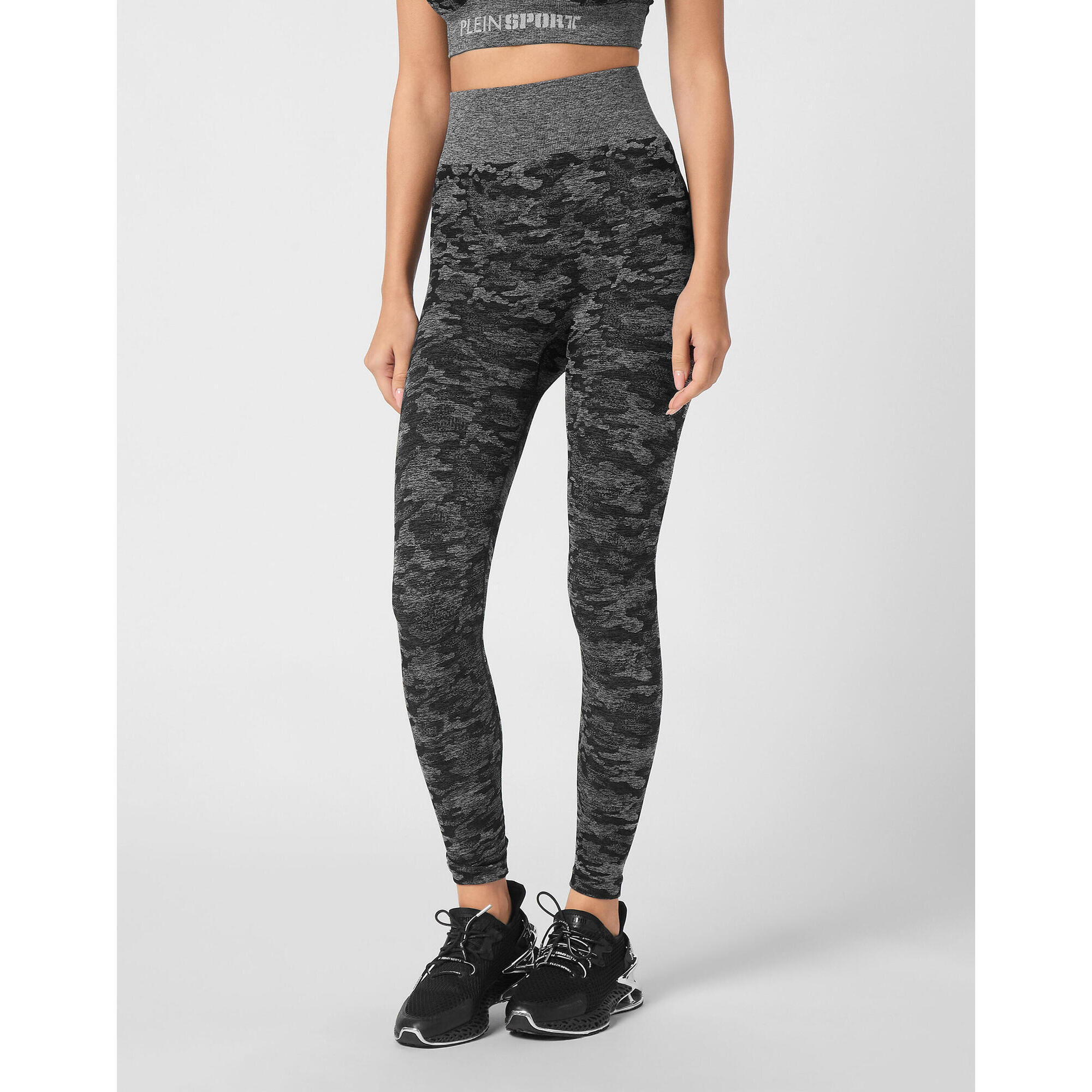 Plein Sport - Leggings De Sport Camouflage - Legging - Noir - Decathlon