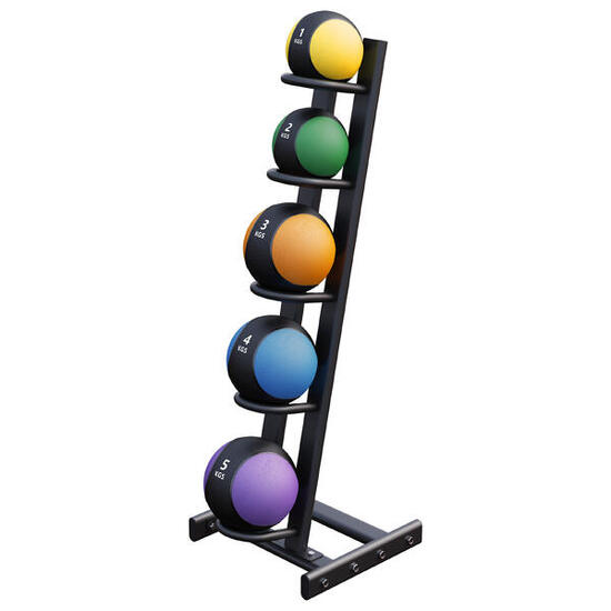 LOT 5 MEDECINE BALL + RACK | MUSCULATION CROSS TRAINING | DE 1KG À 5KG