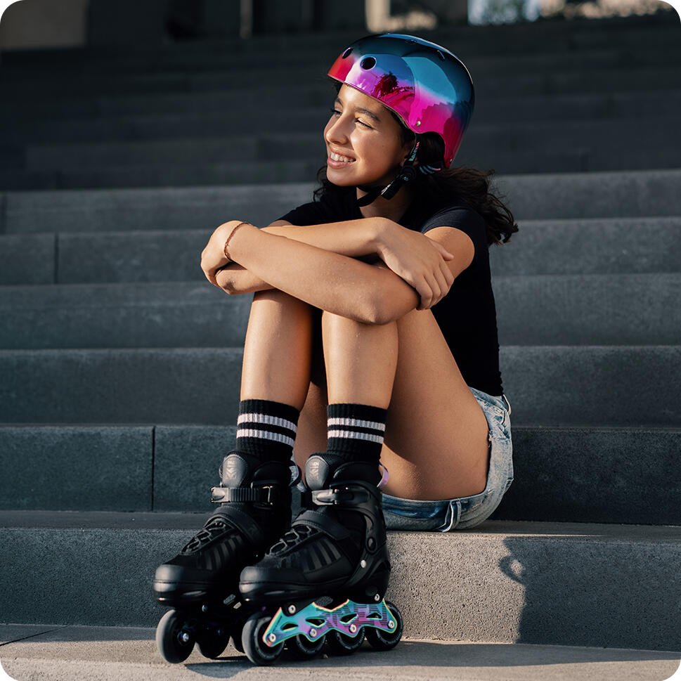 Capacete de bicicleta, patins e skate para crianças e adultos Essto Neo Chrome 5/7