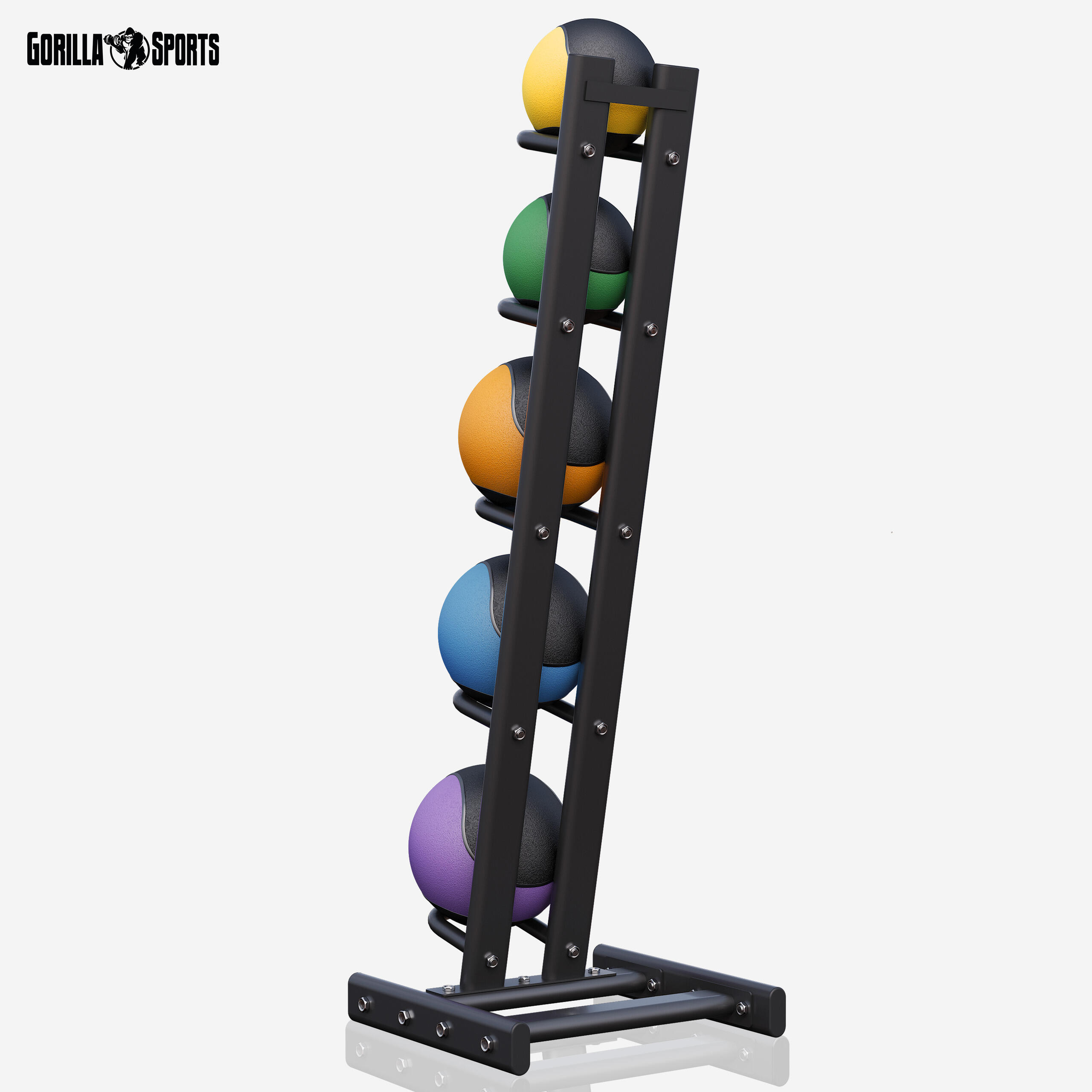 LOT 5 MEDECINE BALL + RACK | MUSCULATION CROSS TRAINING | DE 1KG À 5KG 7/7