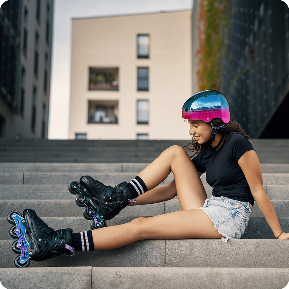 Capacete de bicicleta, patins e skate para crianças e adultos Essto Neo Chrome 4/7