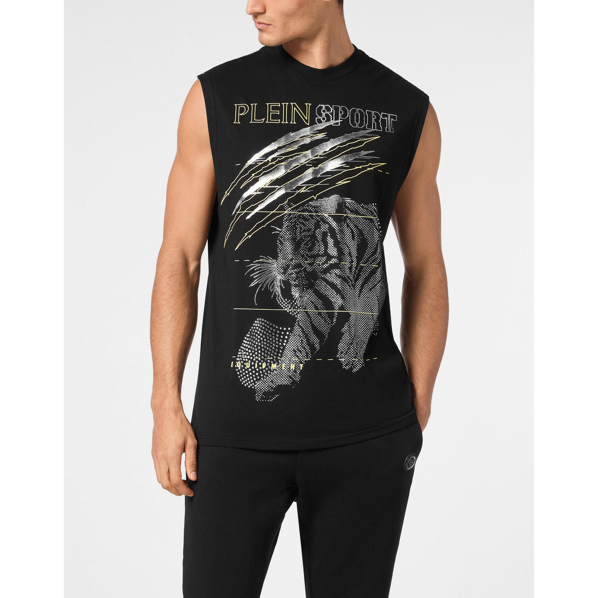 Plein Sport - Débardeur Tiger - Débardeur - Gris|noir - Decathlon