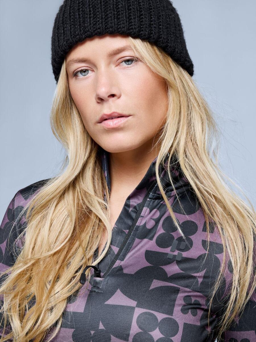 Pull de ski - Femme - Arty - Bordeaux 5/6