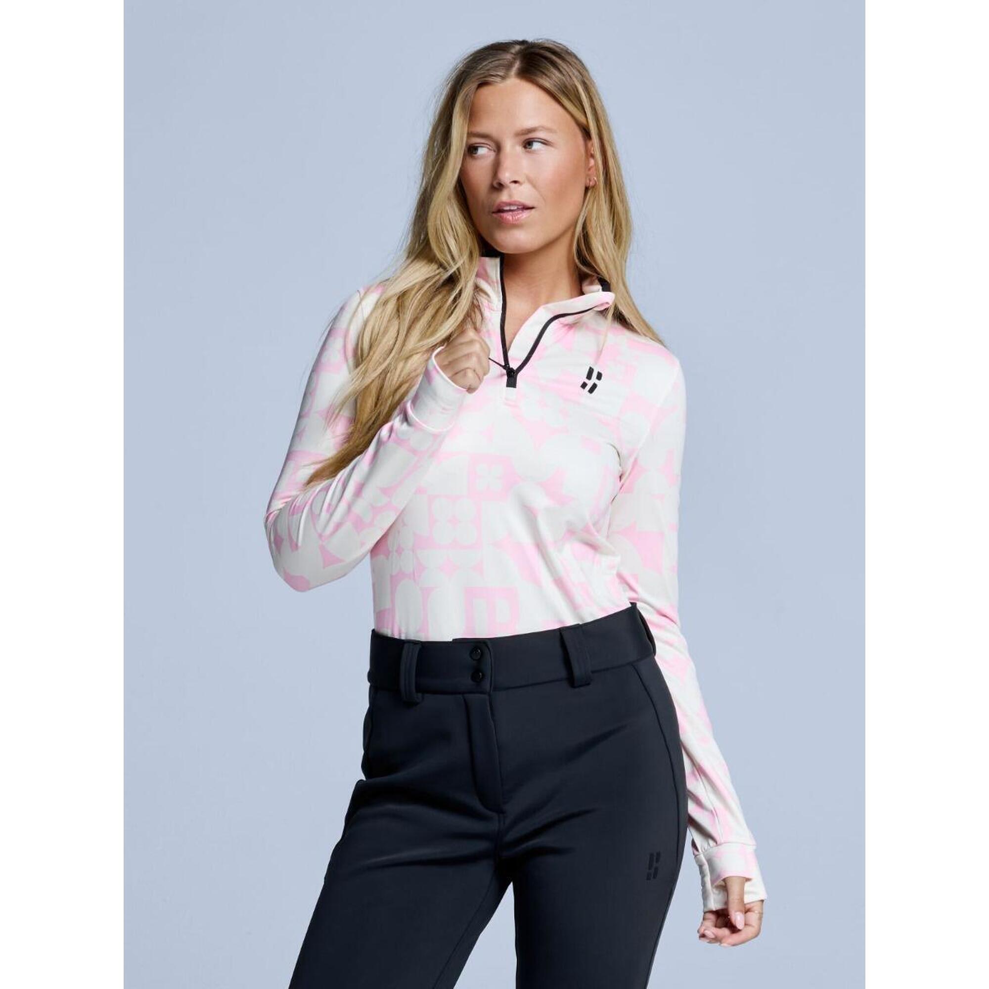 Poederbaas - Pull De Ski - Femme - Arty - Powder Rose - Sous Veste - Rose - Decathlon