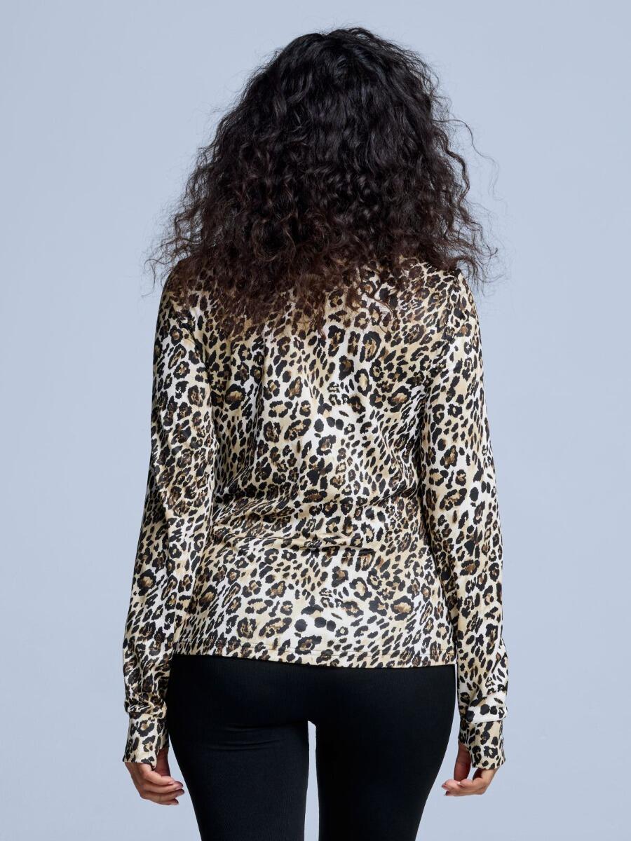 Pull de ski - Femme - Arty - Imprimé léopard 4/5