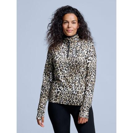 Bluza narciarska - Damska - Arty - Wzór w panterkę