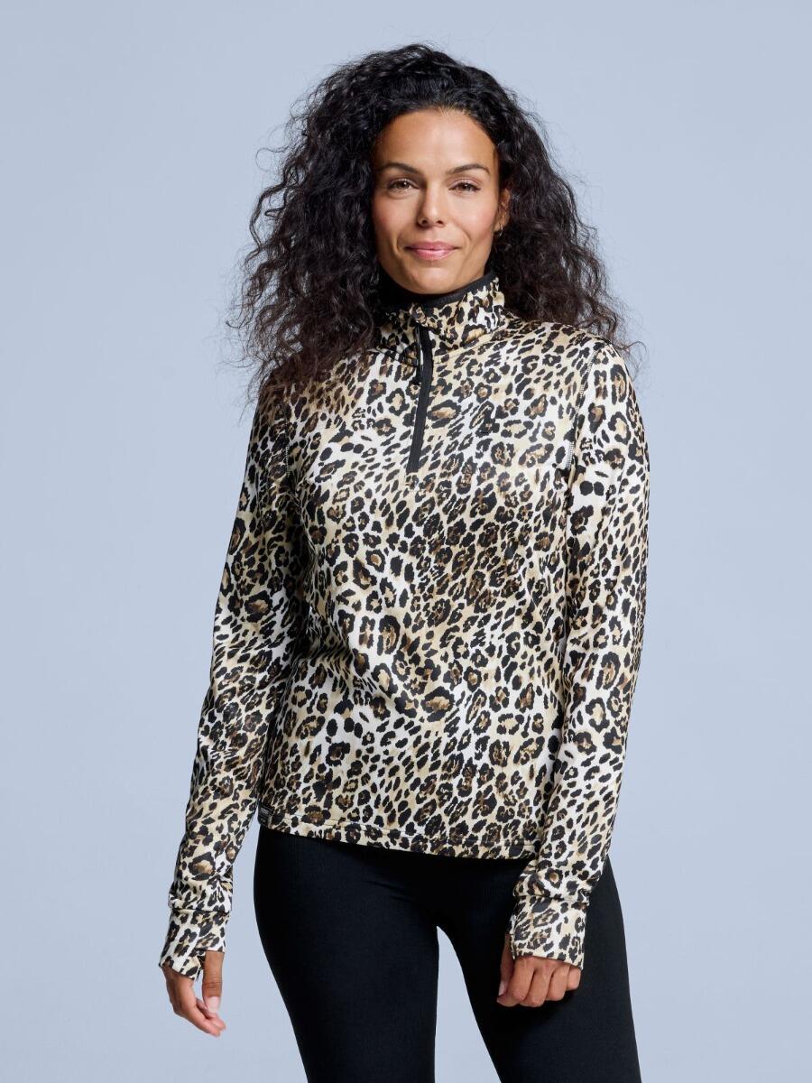 POEDERBAAS Skipullover - Damen - Arty - Leopardenmuster