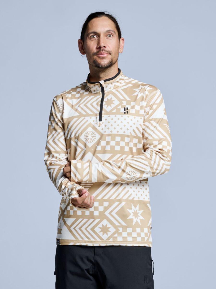 POEDERBAAS Skipullover - Herren - Cabin Life - White Multi