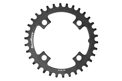 Sunrace crms00 kettingblad 96 bcd 9-11v 38t - zwart