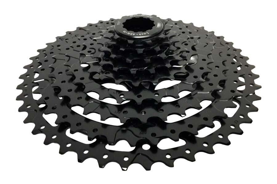 Cassette  9v. Sunrace 11-46 m993 pour Shimano noire (livre en boite) 3/4