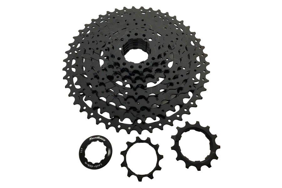 Cassette  9v. Sunrace 11-46 m993 pour Shimano noire (livre en boite) 4/4