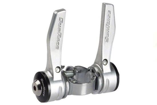 Manette Dérailleur avec collier SunRace 7V Cadre Vélo Ancien