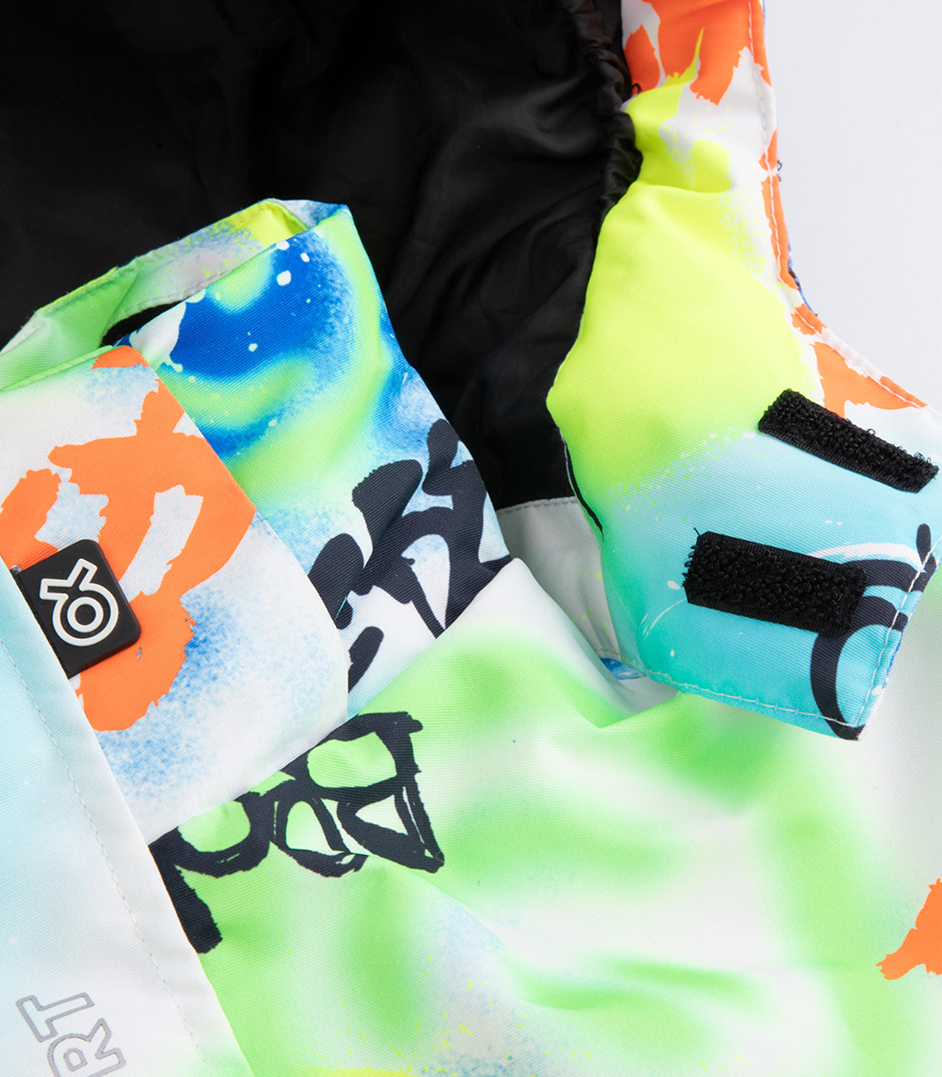 Jungen Skijacke mit Kapuze ZL5 bunt 4/7