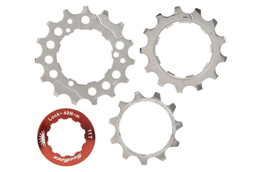 Jeu de pignons pour cassette SunRace SPCS11 11-13-15d 11V Argent 2/2