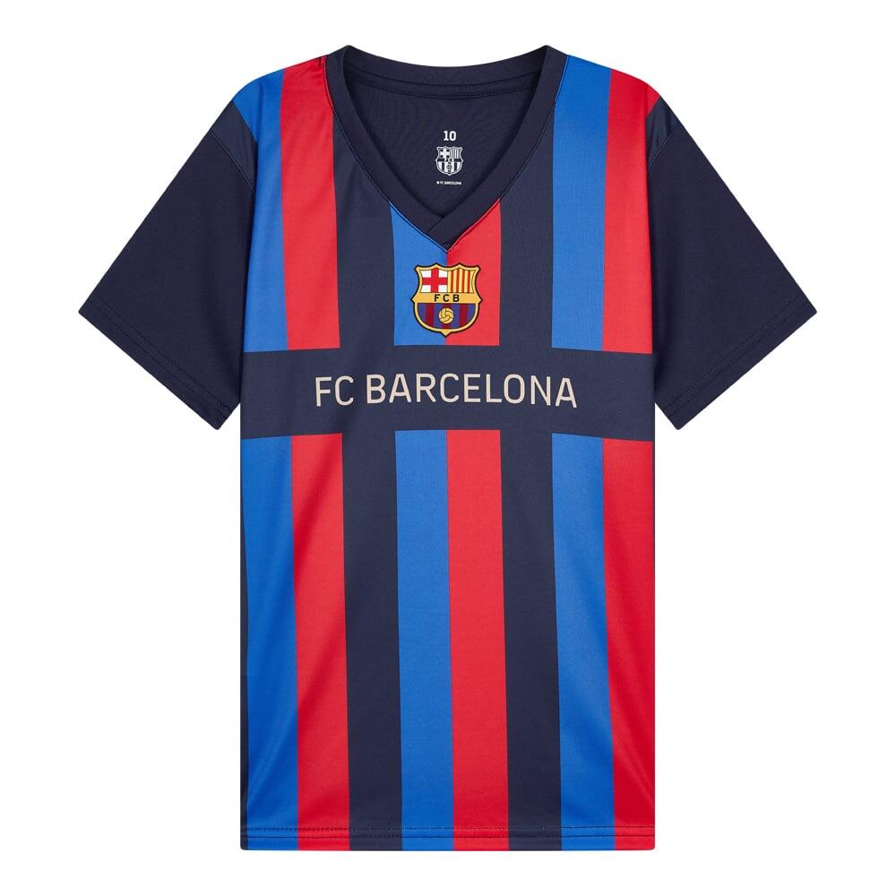 Pre Owned FC Barcelona Top/TShirt Mens Sz L-100% Polyester-La Liga-Soccer