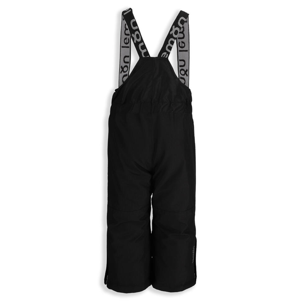 Spodnie narciarskie dziecięce z szelkami ocieplane Lemon Explore ZL5 czarne