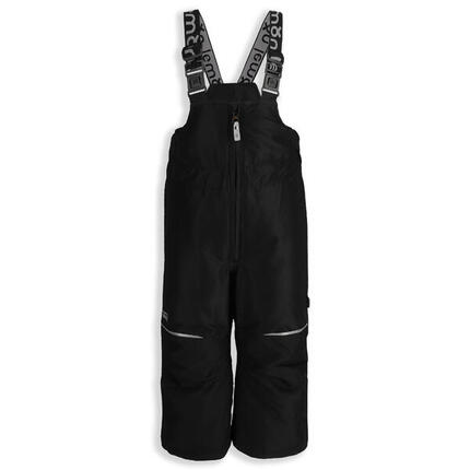 Spodnie narciarskie dziecięce z szelkami ocieplane Lemon Explore ZL5 czarne