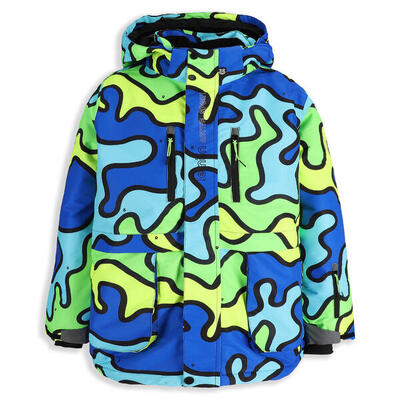 Kinder Skijacke mit Kapuze ZL5 bunt