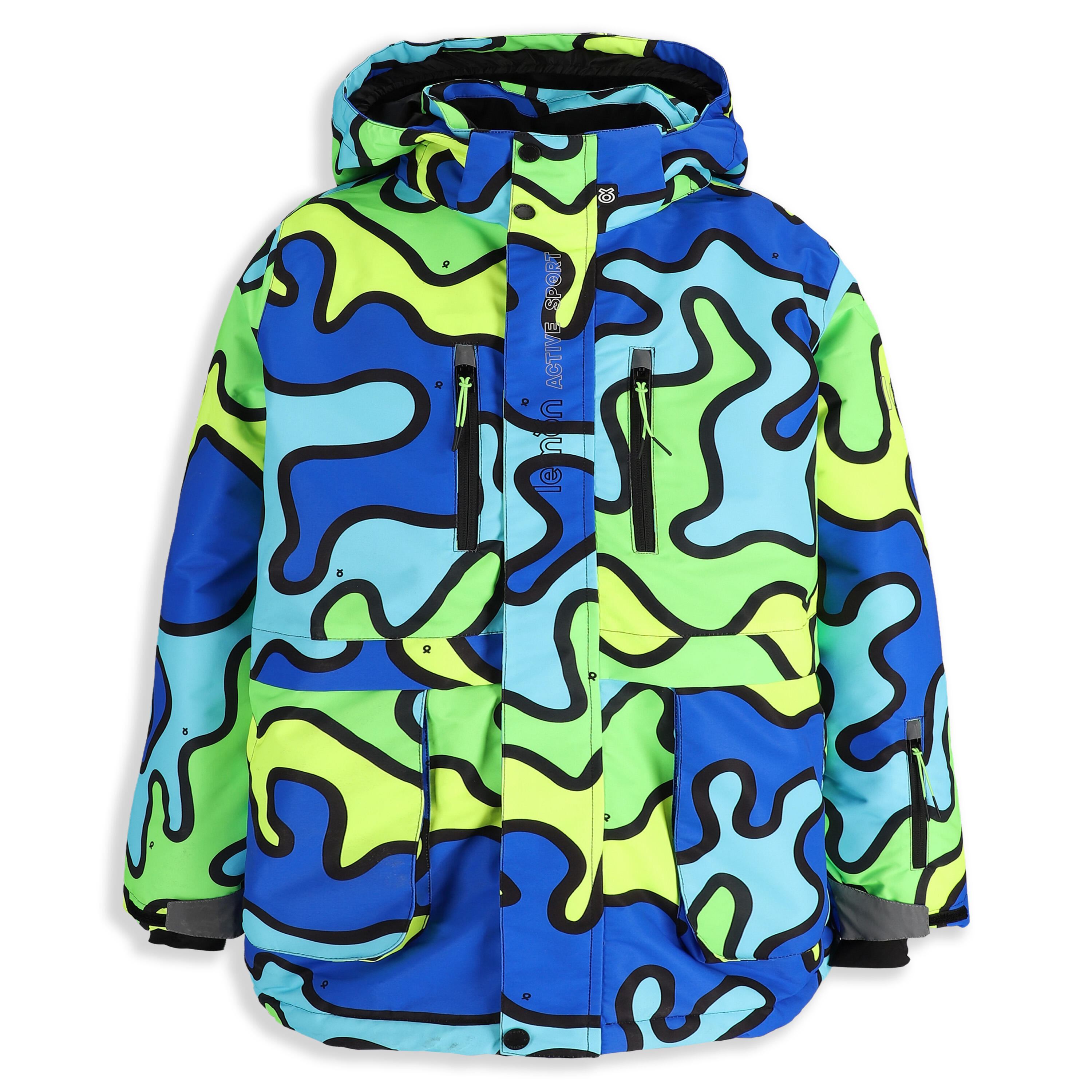 LEMON EXPLORE Chlapecká lyžařská bunda s kapucí ZL5