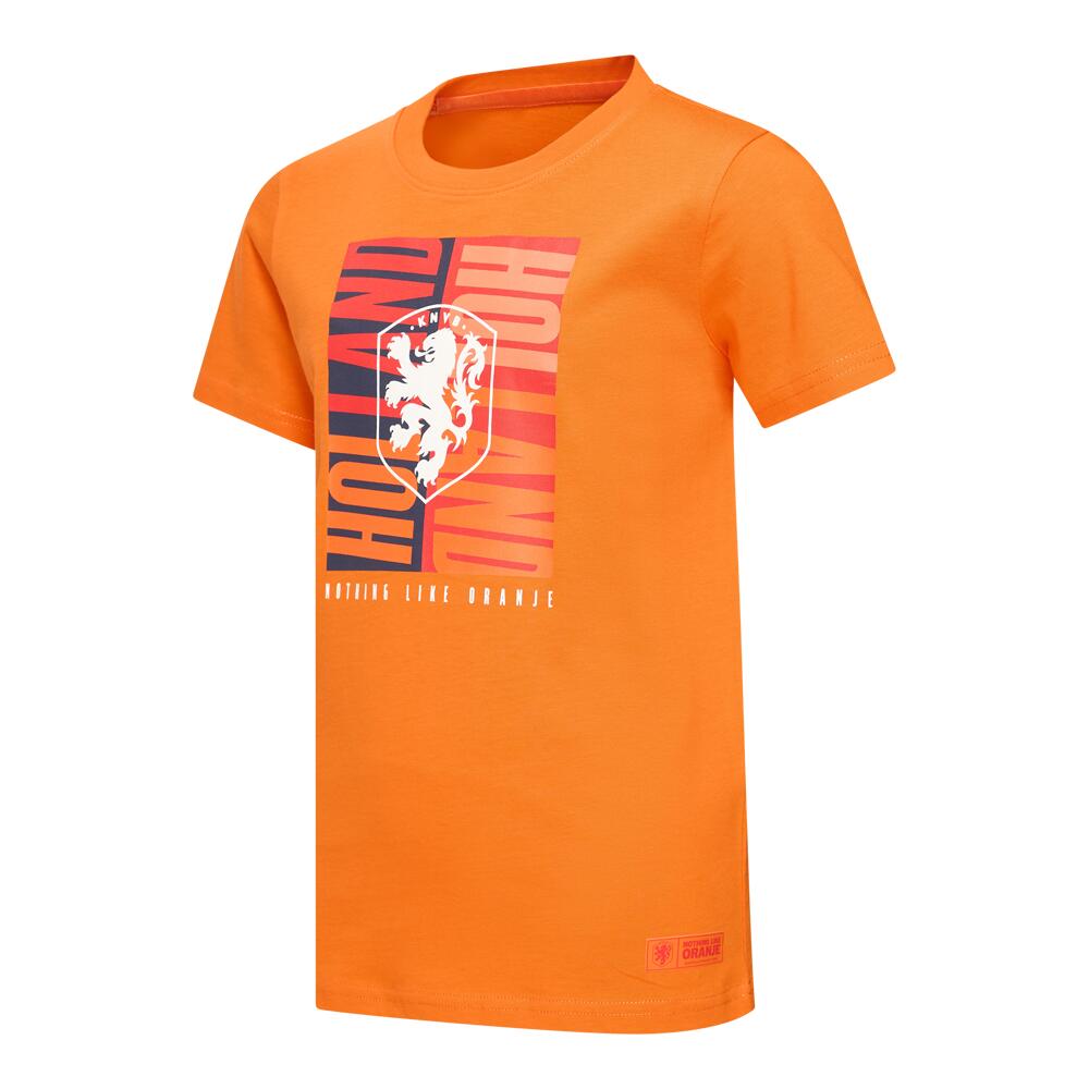 Nederlands Elftal Big Logo T-shirt Heren - Oranje 4/7