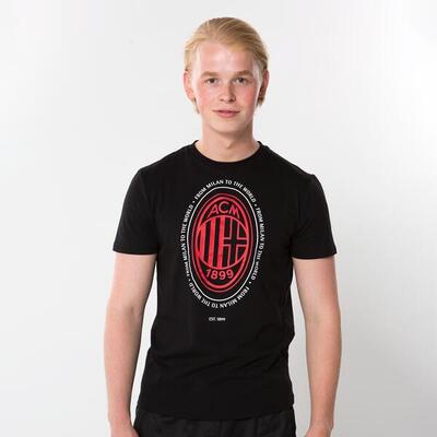 Ac milan logo t-shirt senior