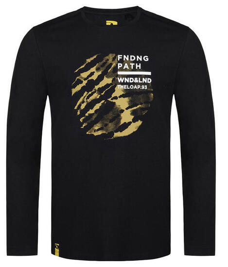 LOAP Aldar Herren Langarm-T-Shirt, Schwarz, 2XL