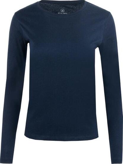 Damen T-Shirt Athl. DPT. Kerrie, Langarm, 100% Baumwolle, Marineblau