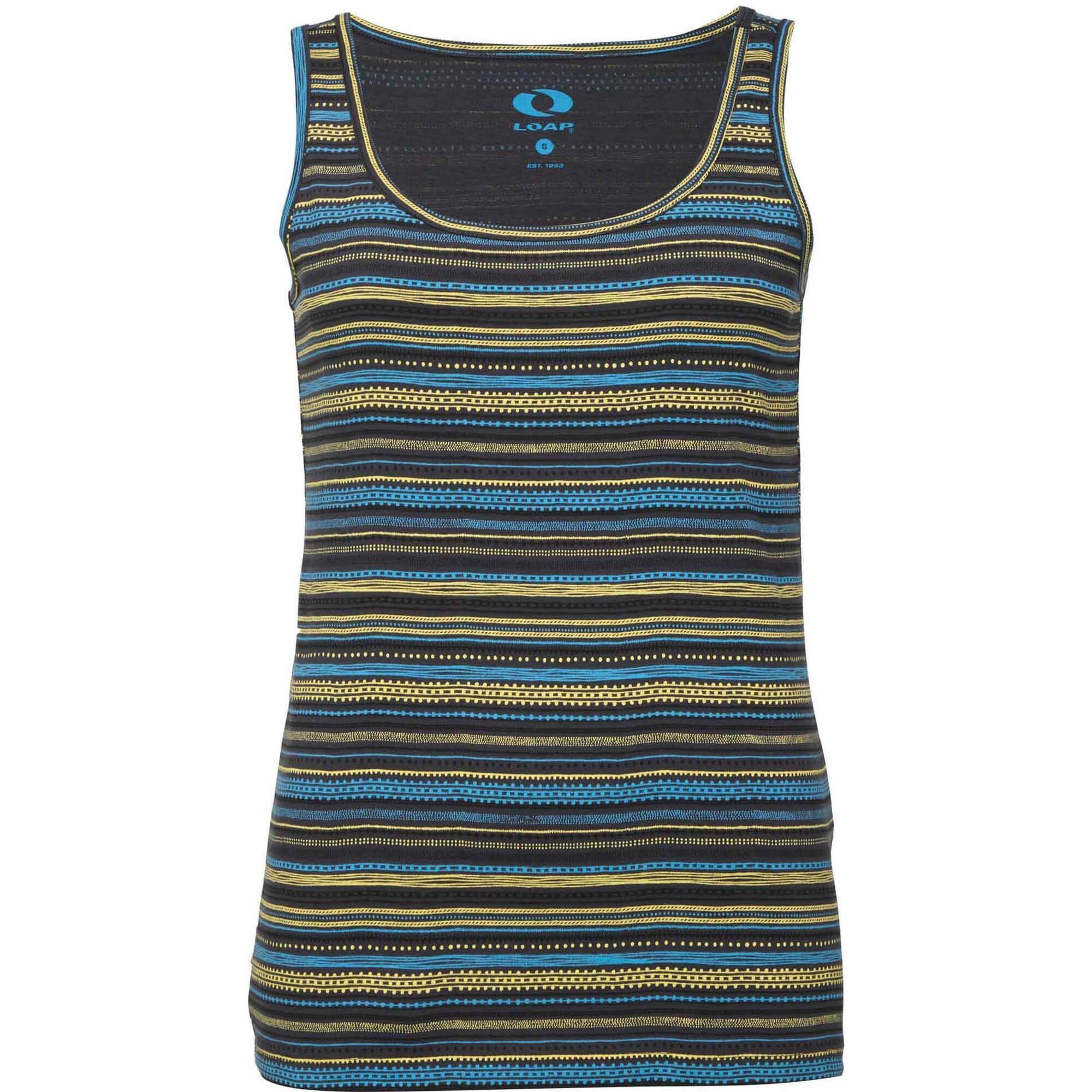 Zone Perfect - Loap Batlera Débardeur Femme - Xs - Débardeur - Bleu|jaune - Decathlon