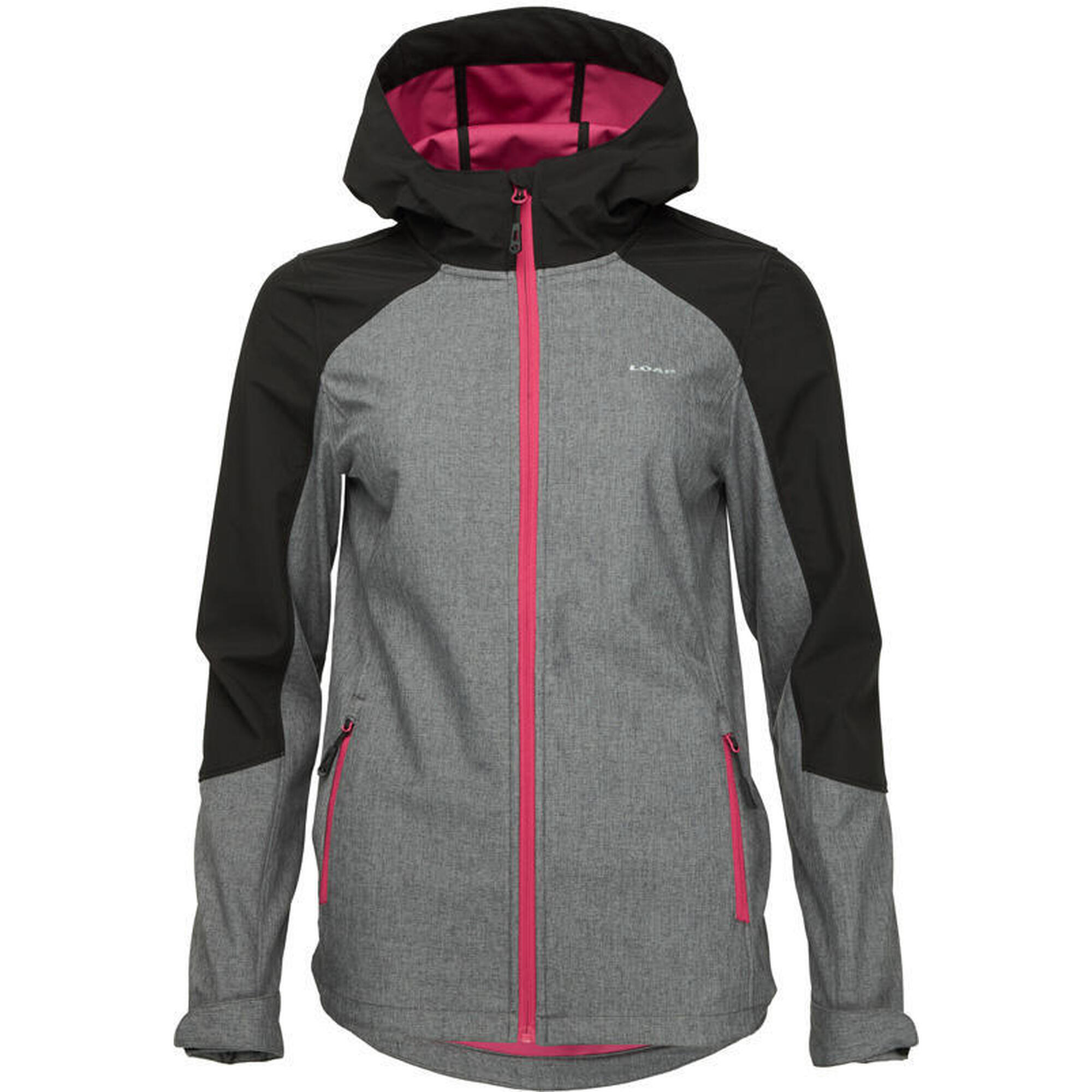 Zeagle - Loap Ladana Veste Softshell Femme Gris-noir Xl - Softshell - Noir|rose - Decathlon