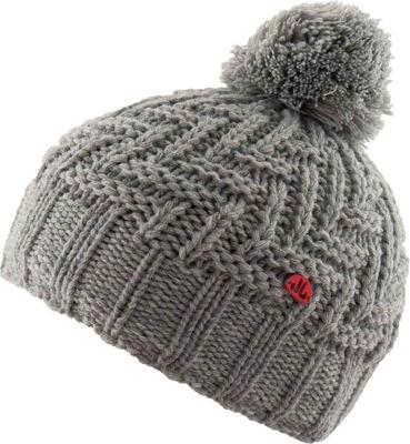 Glemo Jail Jam Kinder-Beanie Zigzag mit Bommel, Grau, 3–6 J.