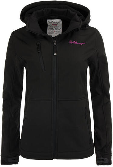 Spitsbergen Damen Softshelljacke 3-lagig Schwarz