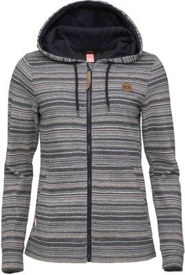 Felpa donna LOAP Ecula con zip Blu XS