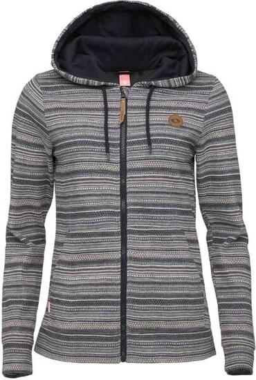 Felpa donna LOAP Ecula con zip Blu XS