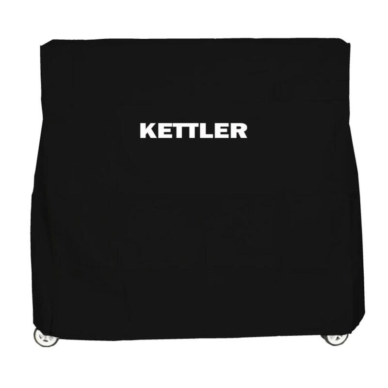 Husa protectie masa de tenis Kettler, rezistenta UV, neagra, fermoar lateral