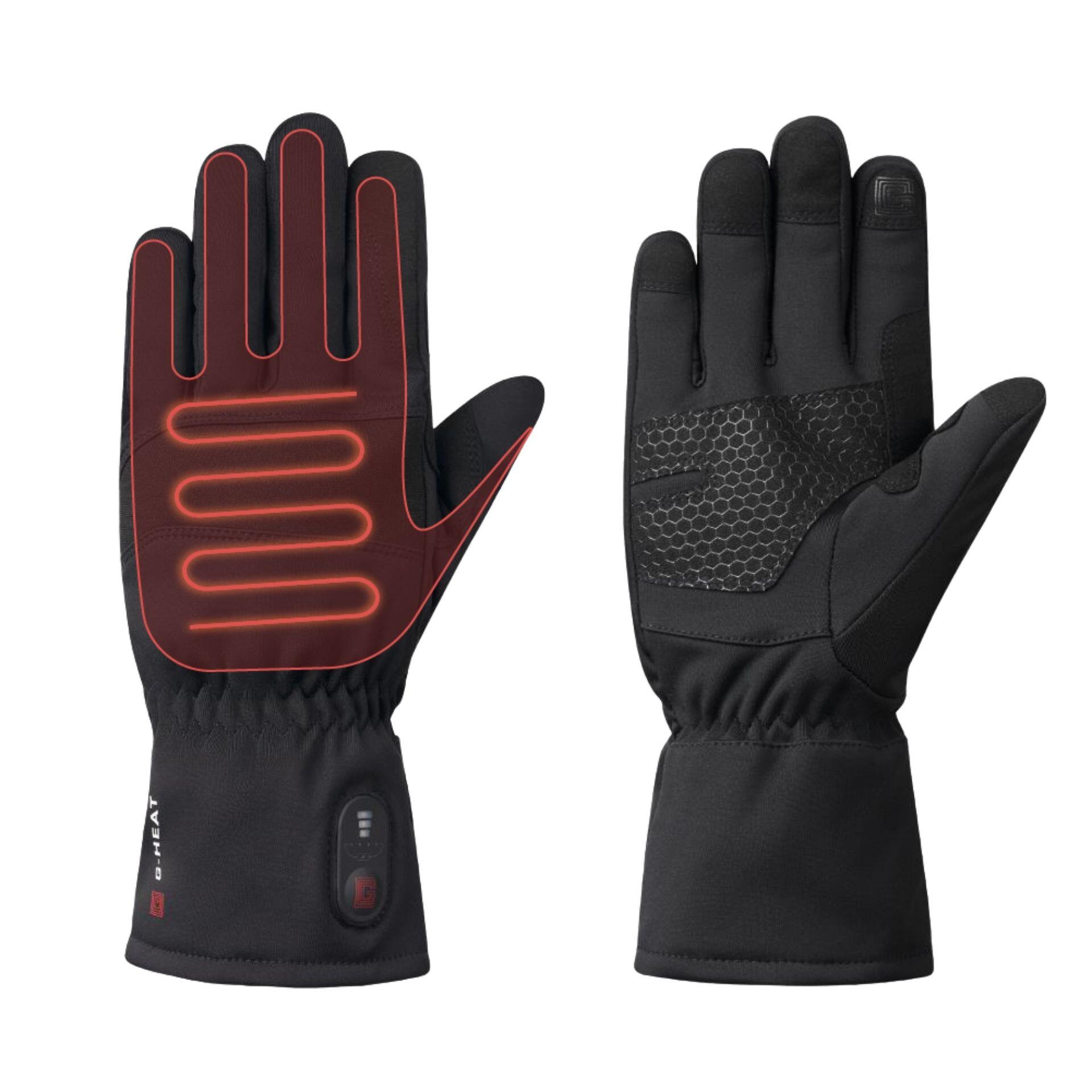 Beheizbare Handschuhe Erwachsene Schwarz  CONFORT + | Decathlon