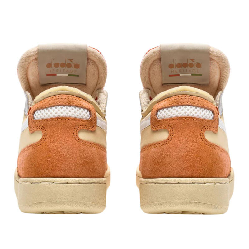 Bărbați Diadora Mi Basket Row Cut piele de căprioară portocaliu pantofi